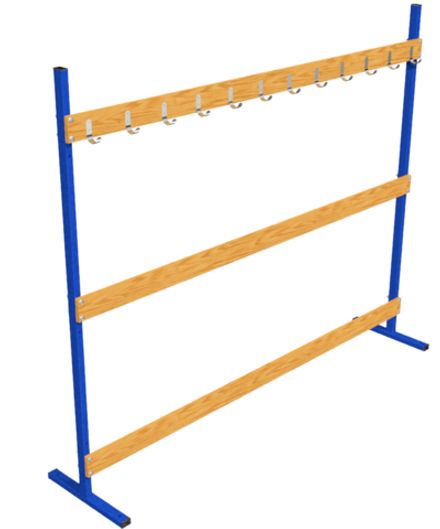 Стеллаж для лыж (на 12 пар) ЛХ 02