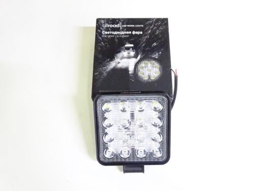 Фара светодиодная дополнительная 16 SMD 48W (квадрат) (Allroad)