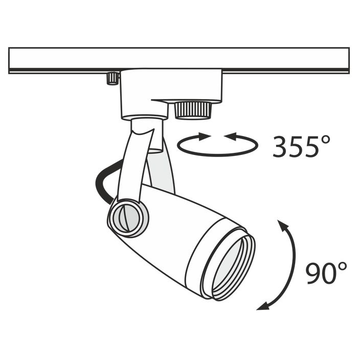 Трековый светильник Maytoni TR001-1-GU10-W