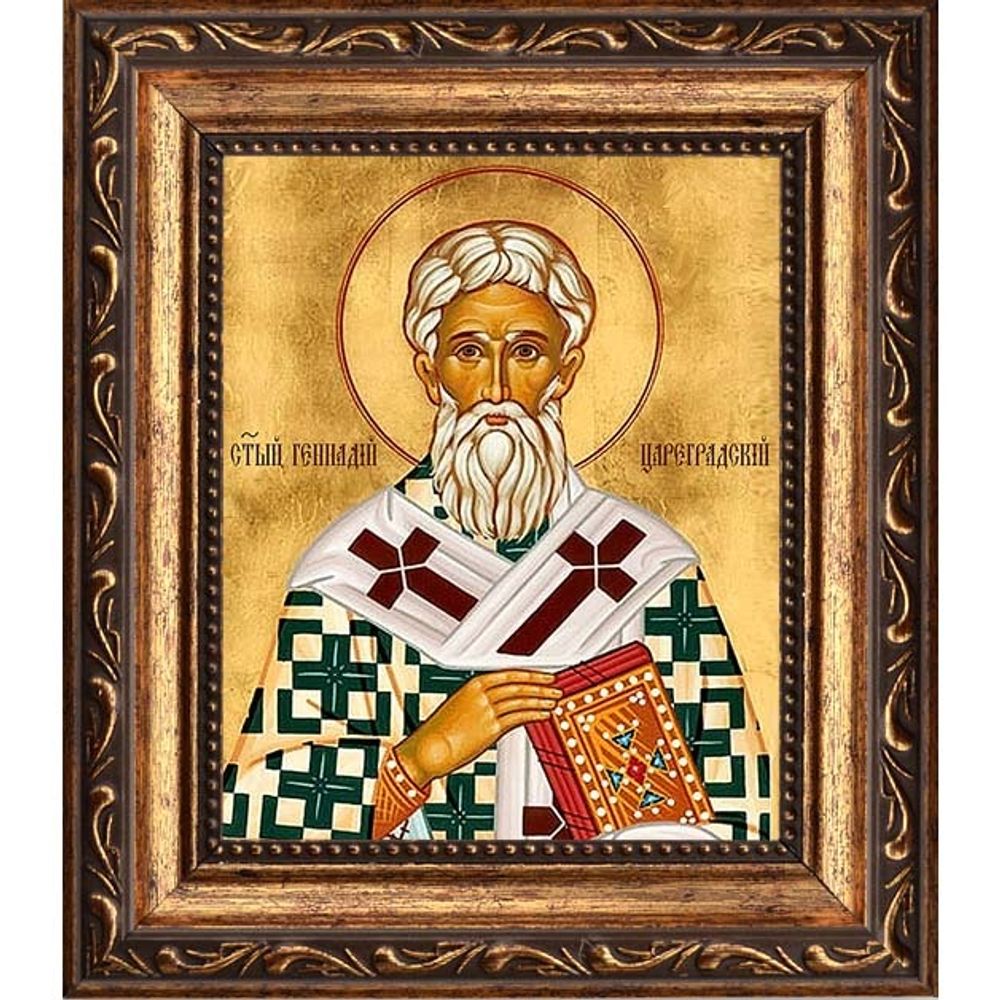 Геннадий Цареградский, Константинопольский Святитель. Икона на холсте.
