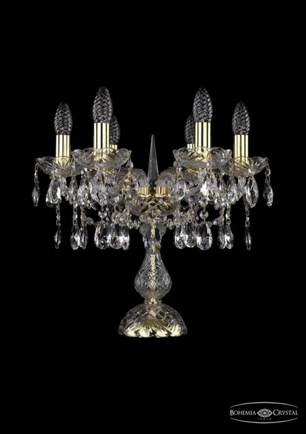 Декоративная настольная лампа Bohemia Ivele 1413L/6/141-39/G