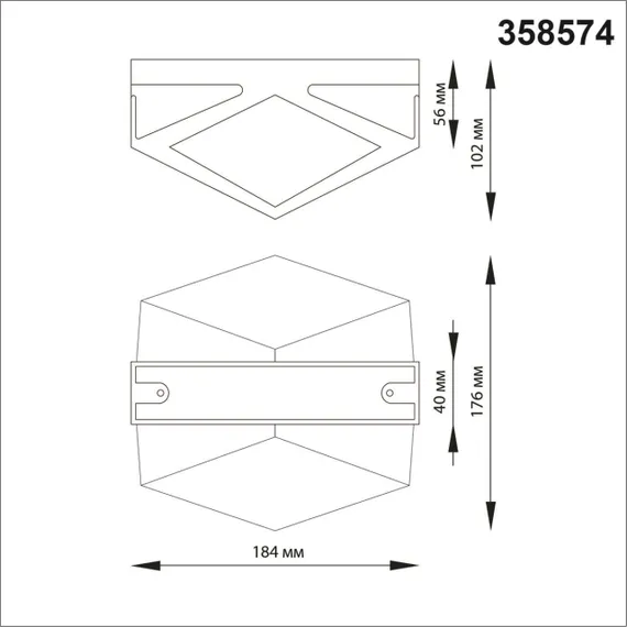 358574 STREET NT21 380 темно-серый Ландшафтный настенный светильник IP54 LED 4000K 12W 85-265V KAIMAS