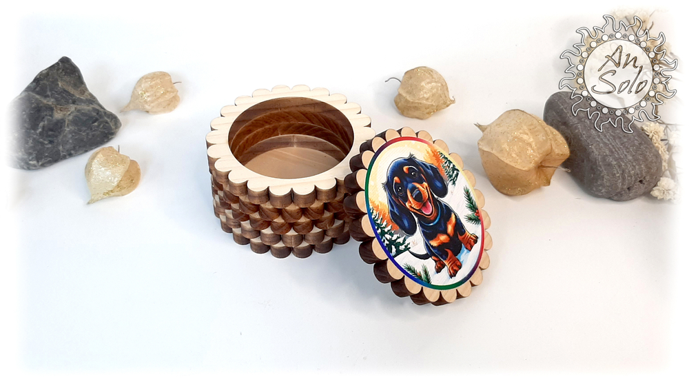 Мини-шкатулка "Щенок "Такса"