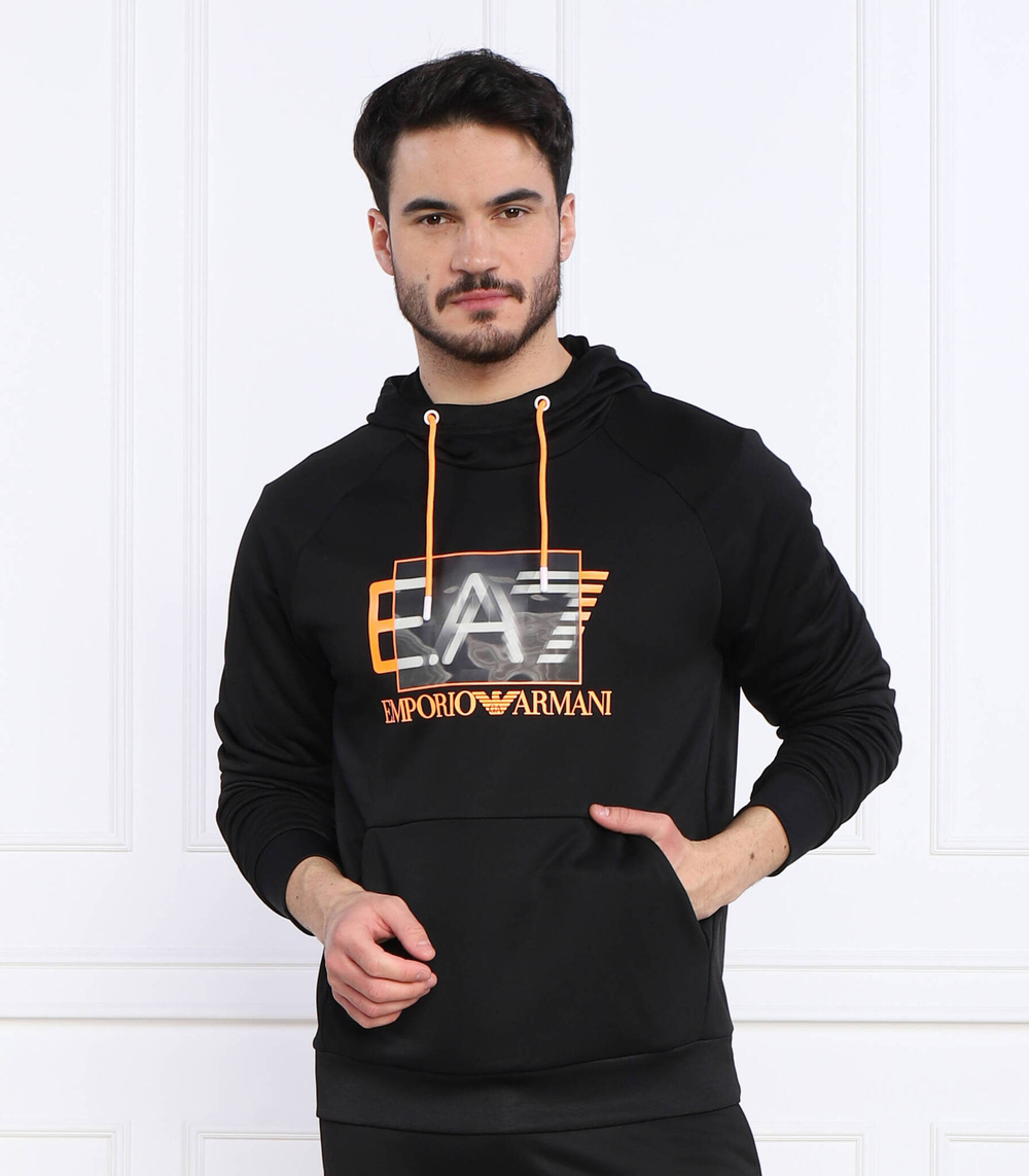 Худи EA7 - черный(3RPM04 PJ16Z)