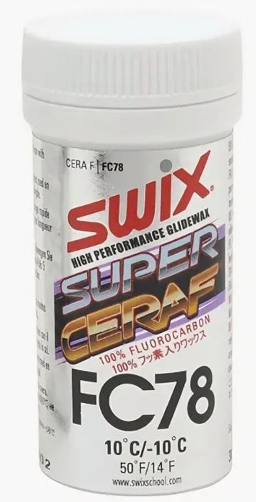 Порошок фторовый Swix Cera F +10C/-10C 30 гр (FC78)
