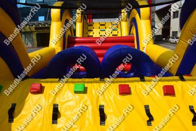 Коммерческая надувная полоса препятствий "Зона экстрима" 20*4*5,5 м