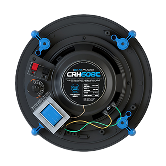 CVGAUDIO CRH608T потолочный динамик, мощность 2.5/5/10/15W — 100V, 30W(RMS)