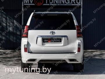 Бампер задний в стиле Elford для Toyota Land Cruiser Prado 150