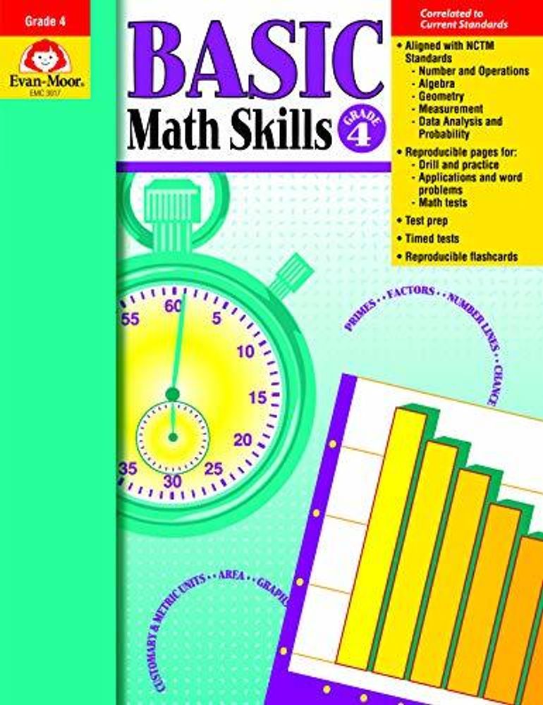 Basic Math Skills, Grade 4 - Teacher Reproducibles ***