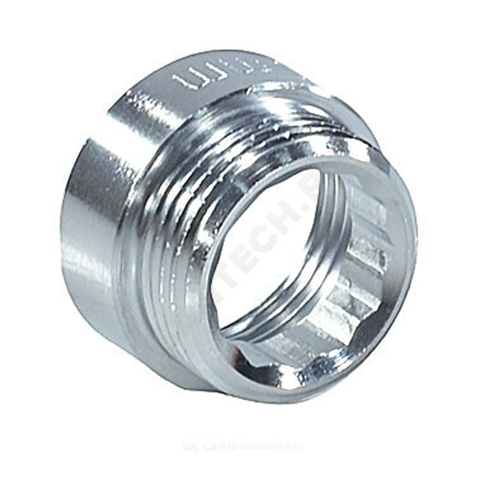 Удлинитель латунь хром Ду 15 (1/2") L=20мм ВР/НР SantechSystems