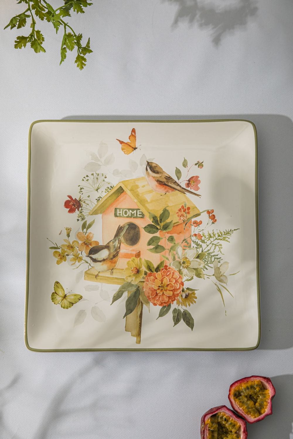 Блюдо квадратное 32х32см Certified Int. Песня природы