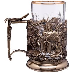 СТАКАН С ПОДСТАКАННИКОМ "УСПЕШНЫЙ ЧЕЛОВЕК" 250 МЛ