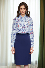 4751 Юбка женская (т.синий)