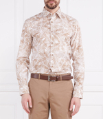 Рубашка H-HANK-kent-C1-214 BOSS BLACK - светло-коричневый(50490034)