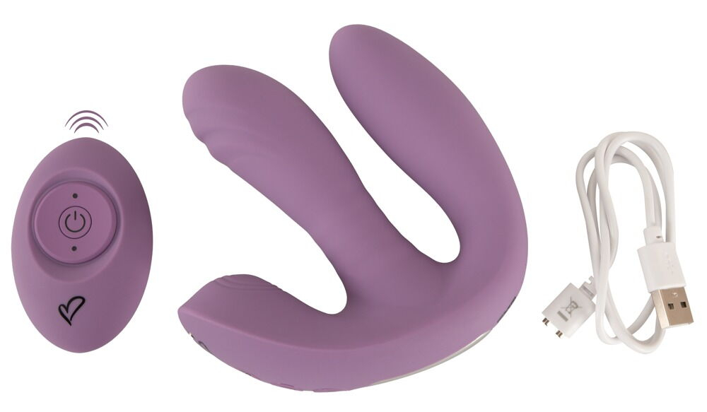 Фиолетовый тройной вибратор MIREVA RC Triple Hands-Free Vibrator (Цвет: фиолетовый)