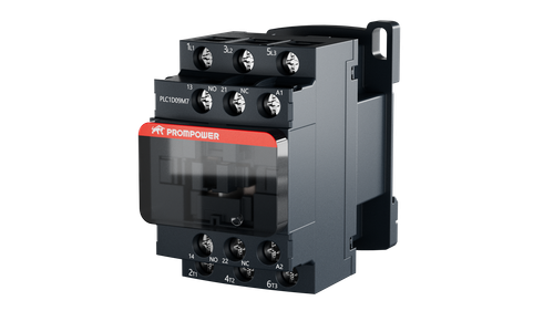 Контактор Prompower PLC1D09M7 серии Pulse, ток 9А, 3 полюса, доп контакт 1НО+1НЗ, катушка 230AC