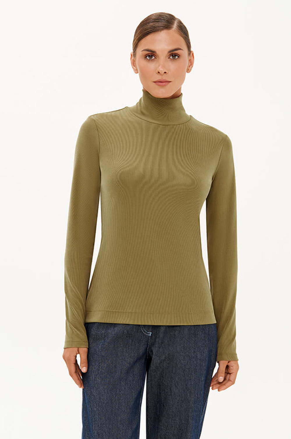 23340 Водолазка женская (оливковый)