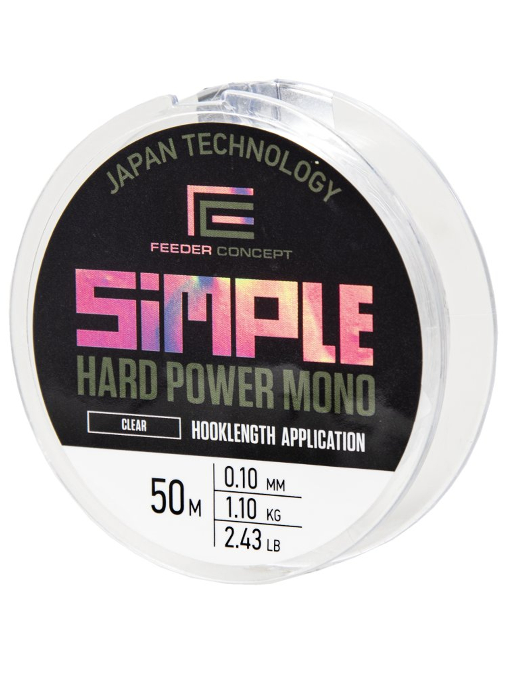 Леска монофильная Feeder Concept Simple Hard Power Mono 50м, 0.10мм