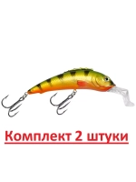 Воблер для рыбалки ЕРШ-2 102mm, цвет 014 (клоун), 1 штука