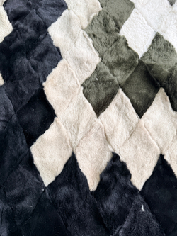 Покрывало меховое ковер из шкуры овчины