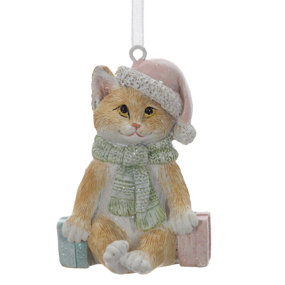 GAEM Фигурка декоративная подвесная "Котёнок", L4,5 W4,5 H7 см, 2в.