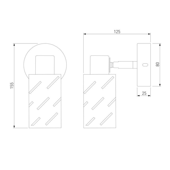 Спот Eurosvet Fente 20090/1 белый/хром