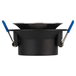 Светильник встраиваемый декоративный ЭРА KL103 BK/CH под лампу MR16 GU5.3 черный/хром | 