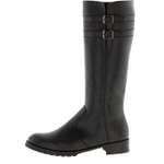 635507 Сапоги женские черные кожа