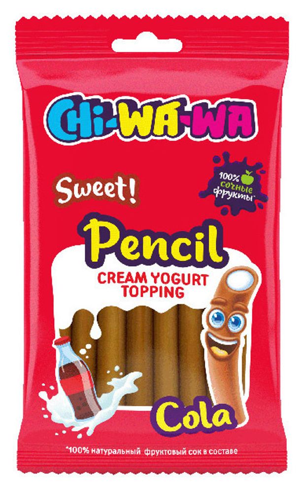 Жевательный мармелад Chi-Wa-Wa Кола сладкий (карандаш) 80г