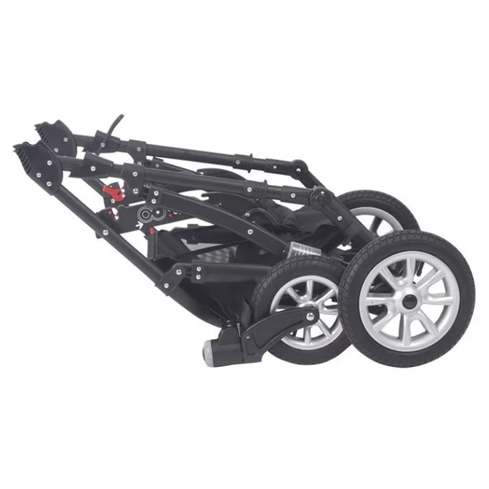 Коляска для тройни BabyActive Trippy Standart 2 в 1 Black (Голубой)