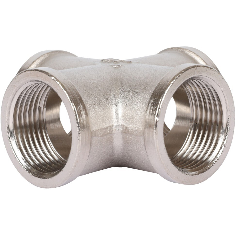 Крестовина ВВ никелированная 3/4 STOUT