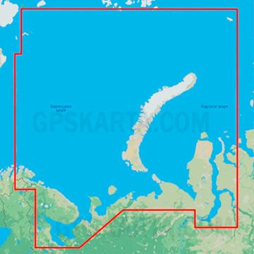 C-MAP 4D для Raymarine Белое, Баренцево, Карское море карта глубин RS-D202