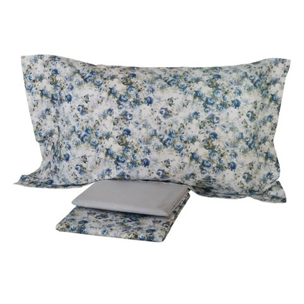 Постельное белье 1.5 спальное Mirabello Moon Flowers U04 azzurro