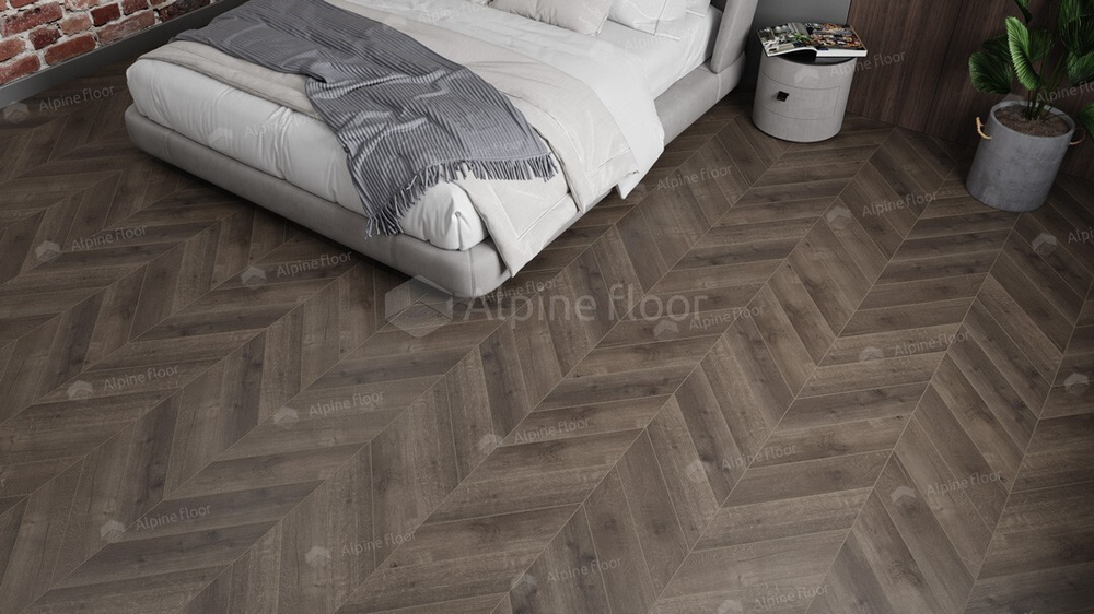 LVT плитка Сhevron Alpine ECO 20-9 Дуб Антарес