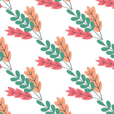 Образец с абстрактными листьями.