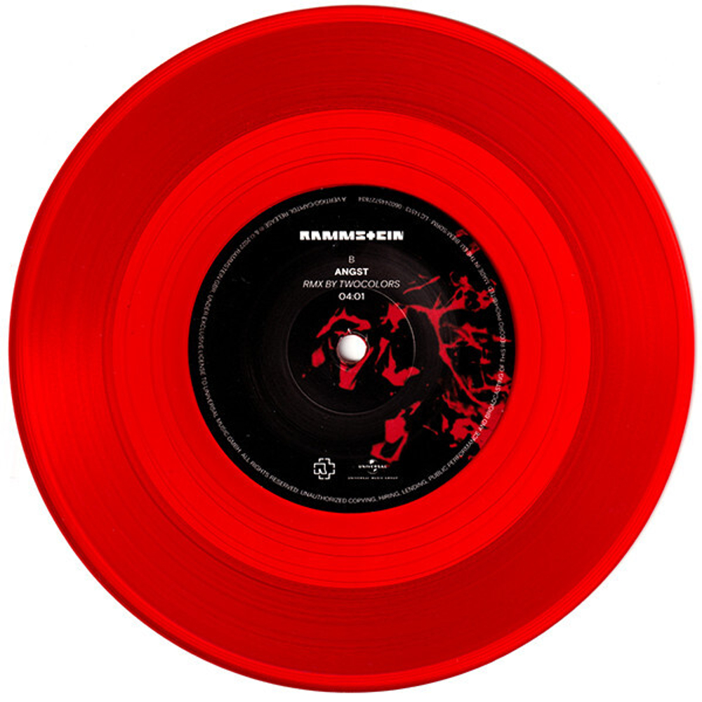 Rammstein / Angst (Coloured Vinyl)(7" Vinyl Single)