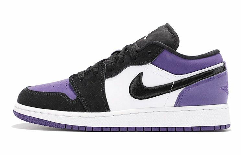 Кроссовки Jordan Air Jordan 1 Low Court Purple GS (Подростковая размерная сетка)