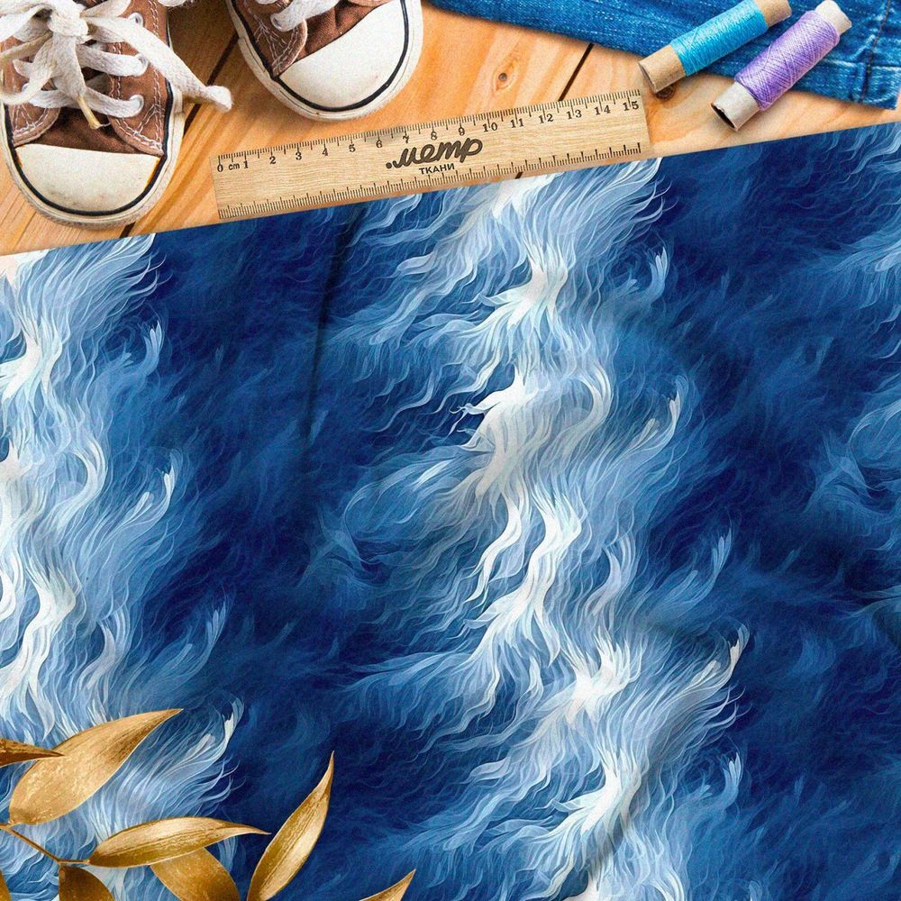Ткань Ниагара Софт эфемерный океан