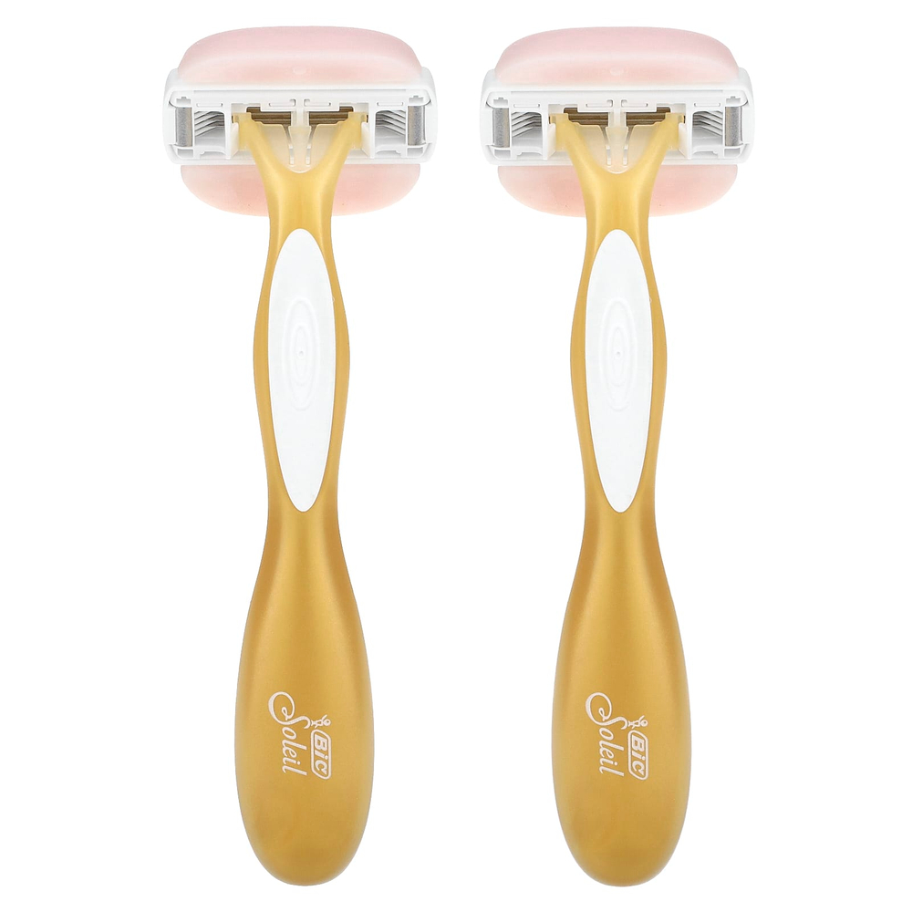 BIC, Soleil Glide, одноразовые бритвенные станки, 2 шт.