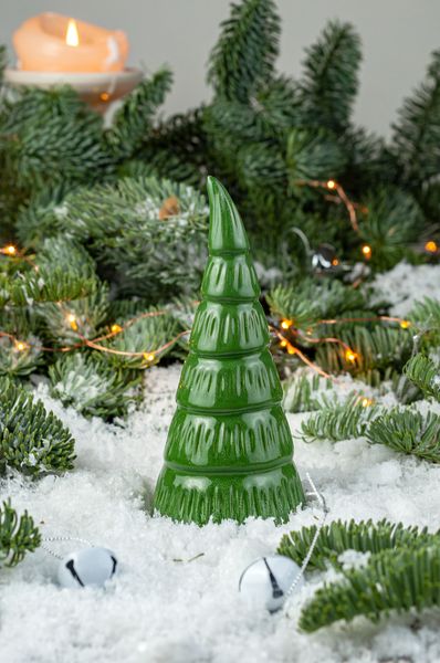 Декоративная статуэтка Green Christmas Tree, 15 см, Россия