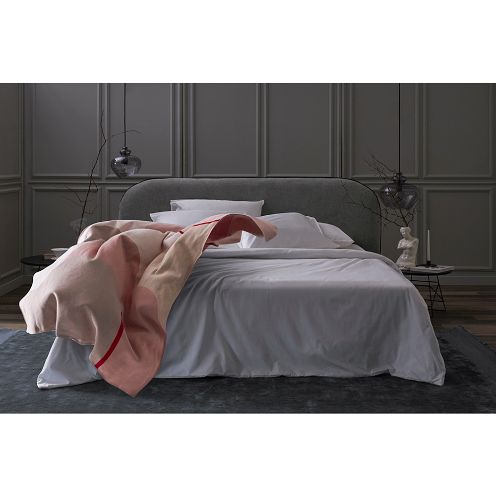 Плед из хлопка с авторским принтом бежевого цвета из коллекции freak fruit, 130х180 см