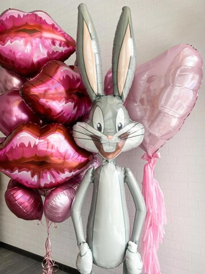 Сет шаров «Бакс Банни и поцелуй»