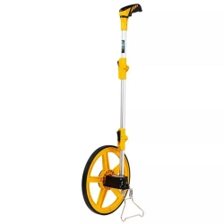 Измерительное дорожное колесо с механическим счетчиком Deli DL330112 диаметр 300мм, точность 0,5%, значение деления 0,1 мм, складная конструкция