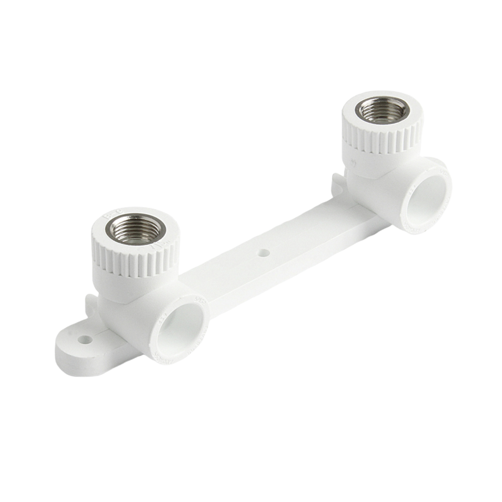 Планка для смесителя проходная ВР Ø 20*1/2 PPR (белый)