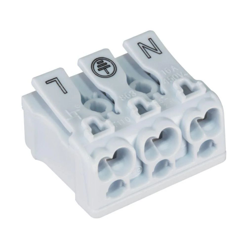 STEKKER Клемма СМК LD294-4003 3 полюса 3х(0,5-2,5мм2) 450V 16A 5шт/упак 39789