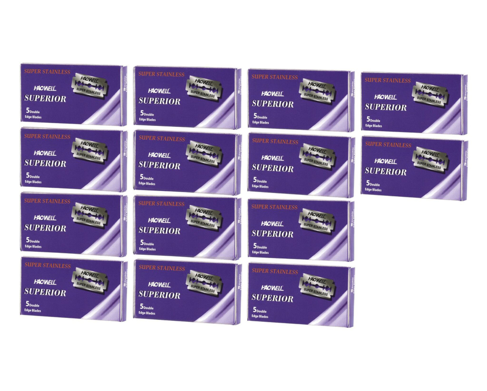 Двухсторонние лезвия для бритвы ,Т-образного станка, классические лезвия 70 штук