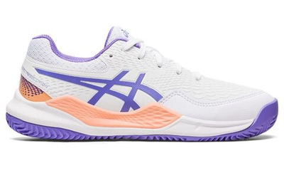 детские Кроссовки теннисные Asics Gel-Resolution 9 GS Clay - white/amethst