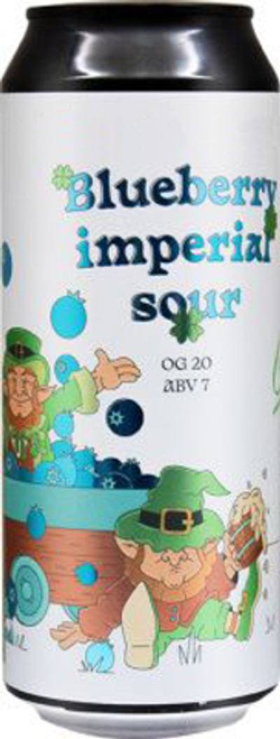 Пиво Годбирг Блуббери Империал Саур / Godbeerg Blueberry Imperial Sour 0.5 - банка