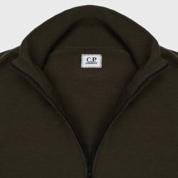 Свитер C.P. Company 1/4 Zip Dark Green