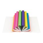 Цветная бумага А4, 8л. 8цв. флуоресцентная, Мульти-Пульти, в папке